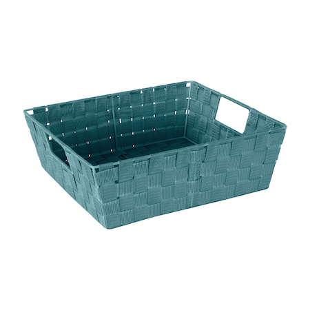 Simplify Shelf Storage Bin, Plastic, Sapphire, 13 in H, 15 in W, 13 in L 25093-SAPPHIRE